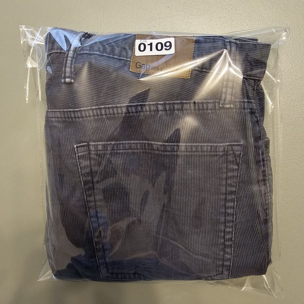 Gap 1969 Corduroy‎ Straight Fit 5-Pockets Pants Preppy Gray 38x30* (*Tag 36x30) - Picture 14 of 14